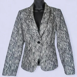 🍁V. Portfolio Louben Zebra Print Blazer